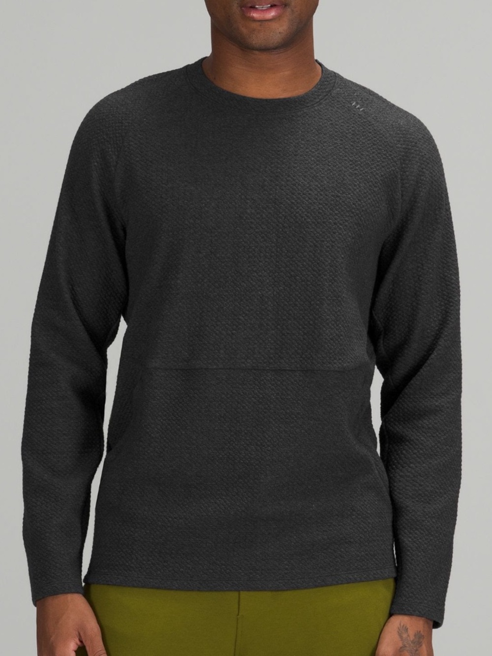 Lululemon At Ease Crew, Heathered Black